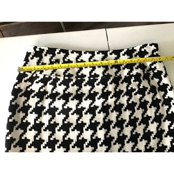 NYGARD COLLECTION- WOMEN WHITE/BLACK ZIP-UP CLOSURE KNEE LENGHT SKIRT SIZE 14 - Picture 5 of 7